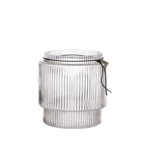 Wazon GlassVase d19,5  h20  Ribbed Glass Ernst  