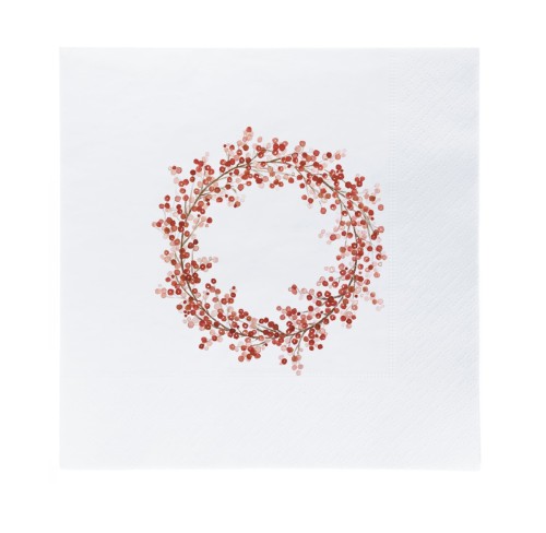 Papierowe serwetki  Sögne Wianek Czerwony