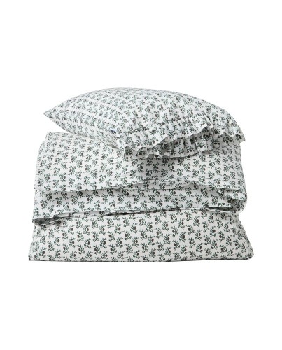 Zestaw pościeli Flower printed cotton sateen bed set  Lexington 150x210/1x 50x70    
