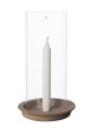 Świecznik terracotta/glass Ernst d16h30