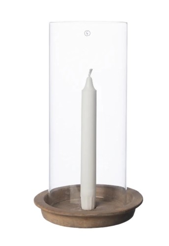 Świecznik  terracotta/glass Ernst d16h30