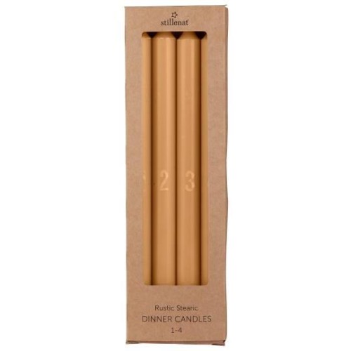 Świeca Advent Candle Set 1–4  Ib Laursen  Ø:2.2 H:29 miodowe