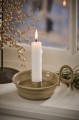 Świeca Dinner candle white rustic   Ib Laursen  Ø:2.2 H:11