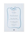 Ręcznik kuchenny Party menu organic cotton kitchen towel, blue Lexington