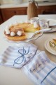 Ręcznik kuchenny Party menu organic cotton kitchen towel, blue Lexington