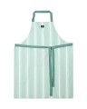 Fartuch Striped linen blend apron, green/white  Lexington