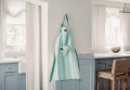 Fartuch Striped linen blend apron, green/white  Lexington