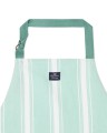 Fartuch Striped linen blend apron, green/white  Lexington