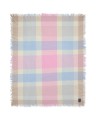 Pled / koc Multi checked recycled wool blend throw  130x170 Lexington