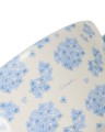 Doniczka Floral pot with handles in stoneware, blue/white Lexington