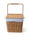 Kosz piknikowy  Picnic basket in rattan with liner, blue/white Liner Lexington