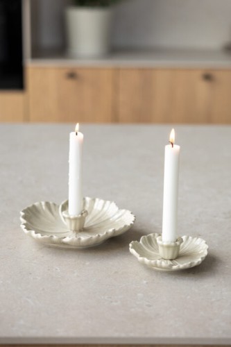 Świecznik Botanik large beige  Storefactory  