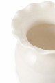 Wazon Stoneware wavy vase, white / blue Lexington