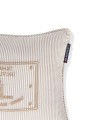 Poduszka Striped beige organic cotton pillow, 30x40  Lexington