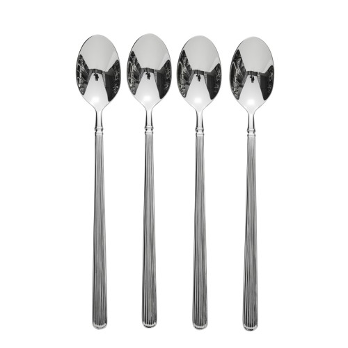 Łyżeczka Delia Cafe Latte Tea Spoon Fork Silver 4 szt 