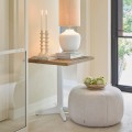 Puf  Falcone Stool Glossy Flax   Riviera Maison