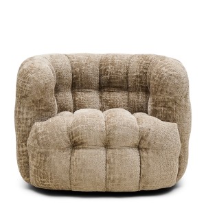 Fotel obrotowy  Arosa Swivel Armchair Taupe Riviera Maison