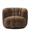 Fotel obrotowy Arosa Swivel Armchair Brown Riviera Maison