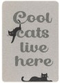 Kocyk dla kotka Cool Cats Live Here 70x90 grey