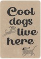 Kocyk dla pieska Cool Dogs Live here 70x90