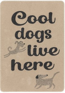 Kocyk dla pieska Cool Dogs Live here 70x90    