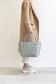 Torba na zakupy Paris Shopper  Handed By sage green