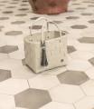 Torba na zakupy Mini Paris Shopper  Handed By pale grey
