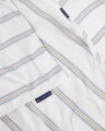 Poszewka Dobby striped washed cotton percale pillowcase, white/blue/beige  Lexington 50x70