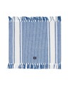 Podkładka Striped organic cotton placemat with fringes, white/blue Lexington  40x50