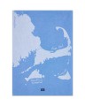 Ręcznik kuchenny Cape cod org cotton jacquard kitchen towel, blue/white Lexington