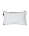 Poduszka Logo linen/cotton pillow, white/blue Lexington  30x50