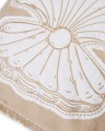 Poszewka Summer embroidered patch linen/cotton pillow cover, beige/white  Lexington
