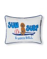 Poduszka Sun surf organic cotton twill  pillow, white multi  Lexington  30x40