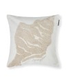 Poszewka Rug shell recycled cotton canvas pillow cover, white/beige Lexington