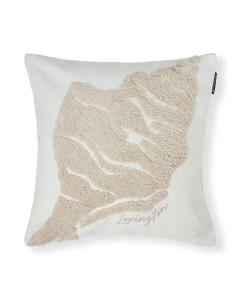 Poszewka Rug shell recycled cotton canvas pillow cover, white/beige Lexington  