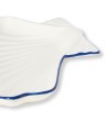 Talerz  muszla Stoneware shell platter, white/blue  Lexington  L