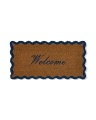 Wycieraczka Welcome coir fibre door mat, natural/blue  90x45 Lexington
