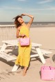 Torba na zakupy Paris Shopper Handed By fuchsia pink S