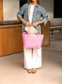 Torba na zakupy Paris Shopper Handed By fuchsia pink S