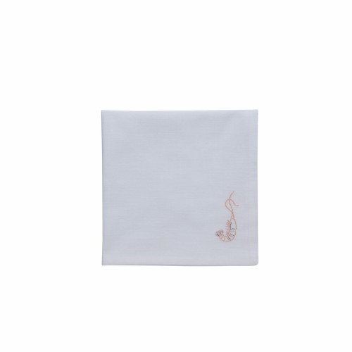 Serwetka Nerina napkin 45x45 cm. white Lene Bjerre shrimp