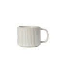 Kubek Cup d8,5 h7 cm  ribbed natural white Ernst