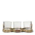 Świecznik ratanowy RR Triple Votive Riviera Maison