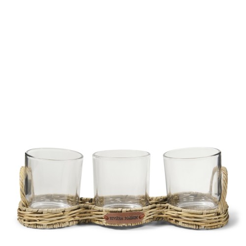 Świecznik ratanowy RR Triple Votive Riviera Maison    