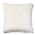 Poduszka RM Mongram Velvet white Riviera Maison 50x50