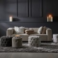 Poduszka RM Mongram Velvet white Riviera Maison 50x50