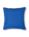 Poszewka Map printed organic cotton pillow cover, blue/white  Lexington 50x50