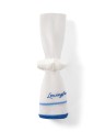 Serwetka Linen/cotton napkin with embroidery, white/blue  Lexington