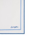 Serwetka Linen/cotton napkin with embroidery, white/blue  Lexington