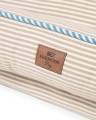 Legowisko dla psa Dog bed in striped organic cotton, beige/white Lexington