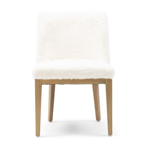 Krzesło Whistler DC Faux Fur Snow  Riviera Maison  